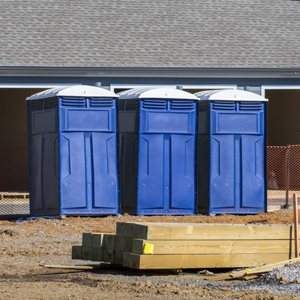 how often are the porta potties cleaned and serviced during a rental period in Levittown New York